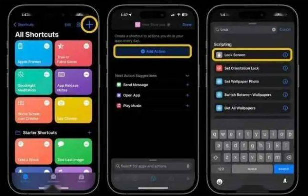 牧野苹果14锁屏维修店分享iPhone14升级iOS16.4后如何创建锁屏快捷方式 