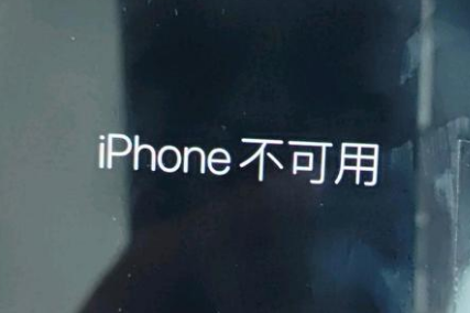 牧野苹果服务网点分享锁屏界面显示“iPhone 不可用”如何解决 