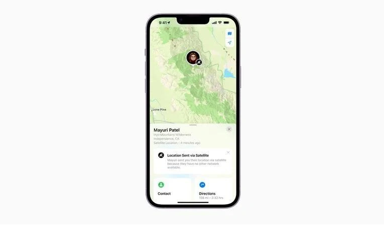 牧野苹果14维修分享iPhone14系列中 FindMy功能通过卫星分享位置方法教程 